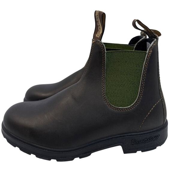 Blundstone 519 Olive Brown Chelsea Boot Women's US 6.5 Premium Leather Pull On - Picture 1 of 11